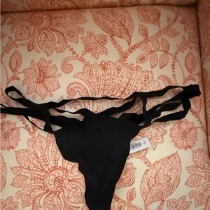 Adore Me Black Strappy Panty